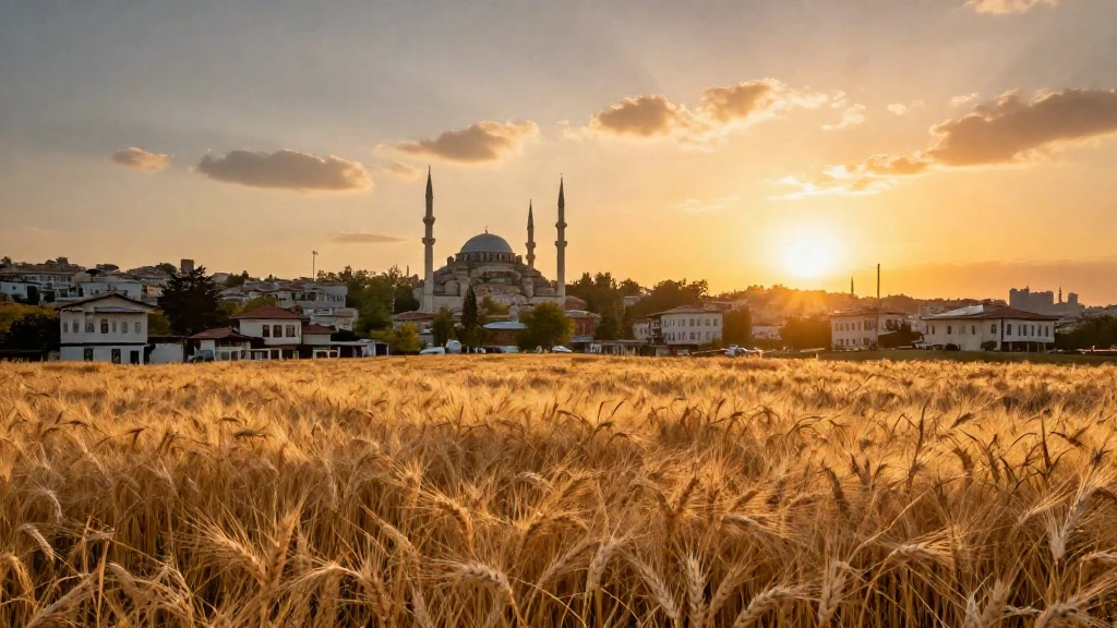 حقول القمح الذهبية بأطراف اسطنبول